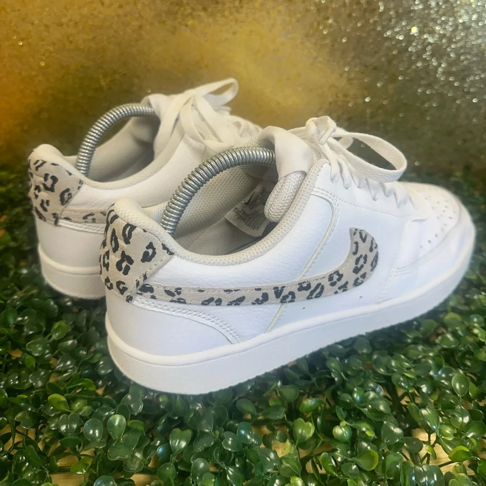 Wmns Court Vision Low 'Leopard Print Swoosh